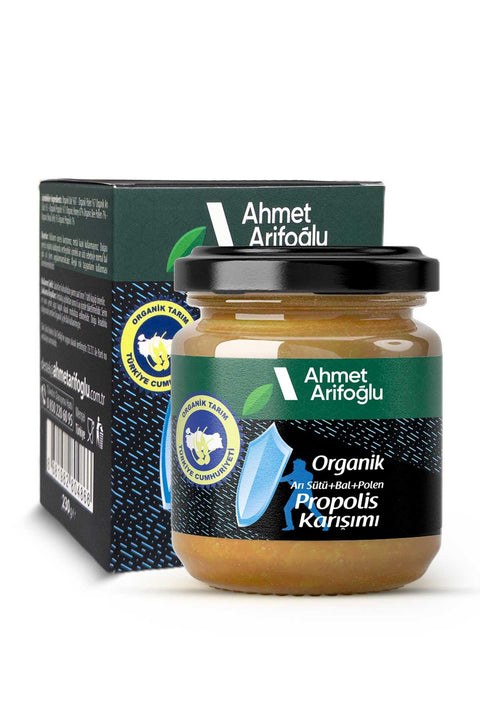 Ahmet Arifoğlu Organik Arı Sütü Bal Polen Propolis Mix 230gr.