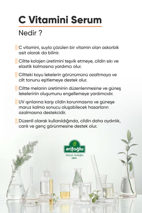 Arifoğlu C Vitamini Işıltı Ve Aydınlatıcı Serum 30 ml