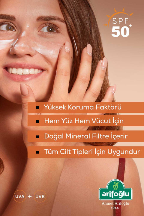 Arifoğlu Organik Sunscreen Spf 50 Güneş Kremi 150 ml